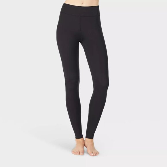NEW Warm Essentials by Cuddl Duds Women's Active Thermal Leggings - Black S - Picture 1 of 8